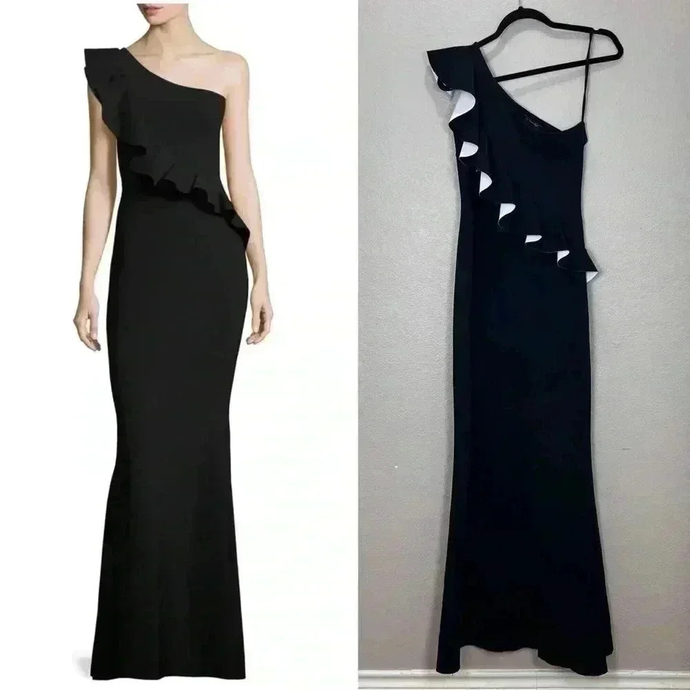 $1200 Chiara Boni Gown Womens 4 Trumpet Formal Evening Elegant Gala Wedding Chic
